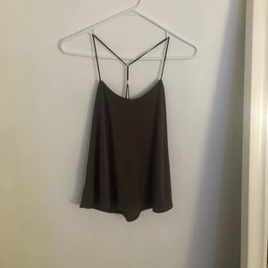 Silk, flowy crop top